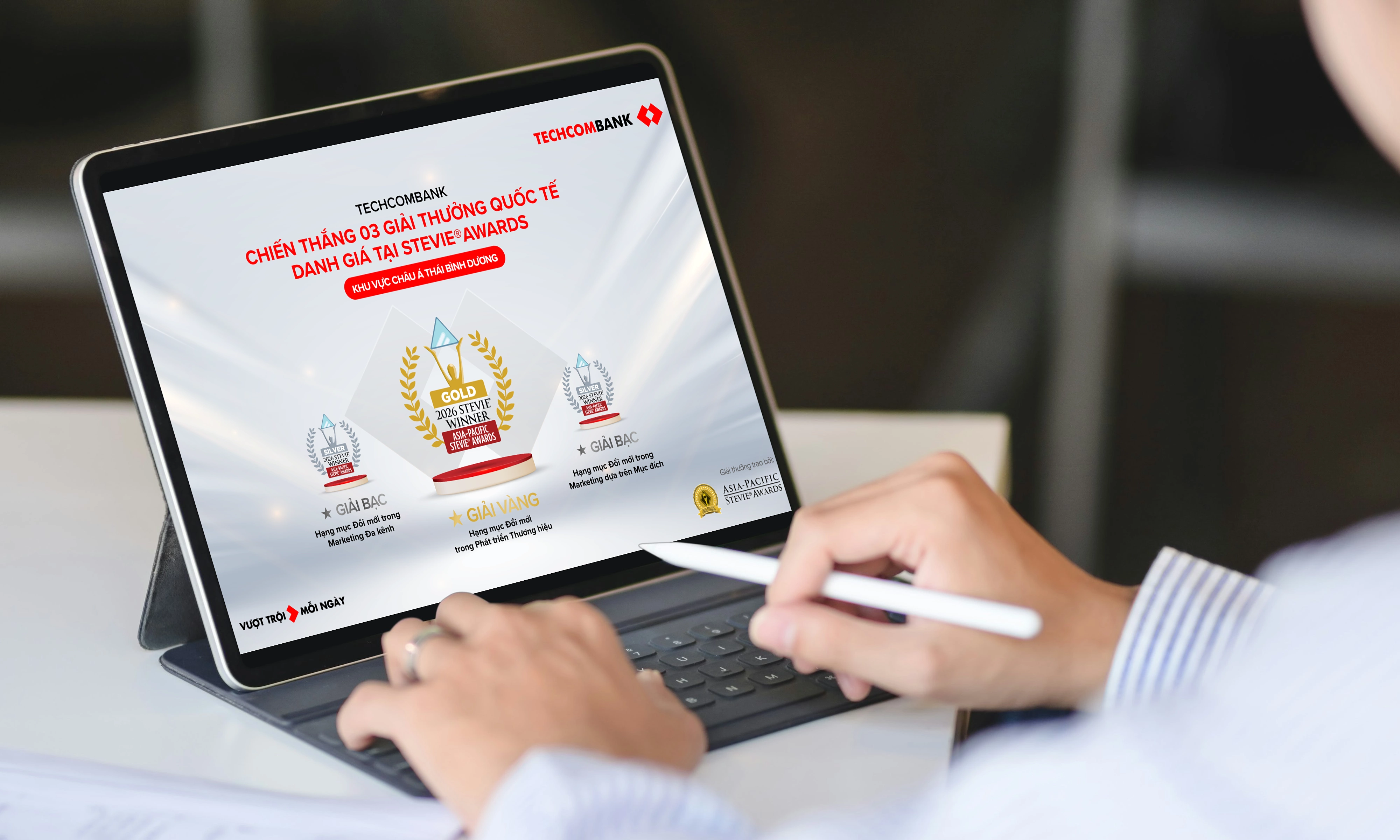 Techcombank wins three awards at Stevie Awards 2026