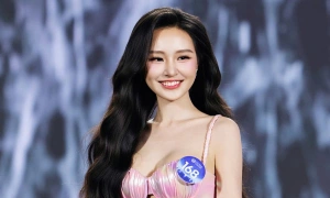 The sweet charm of first runner-up Khanh Nhu