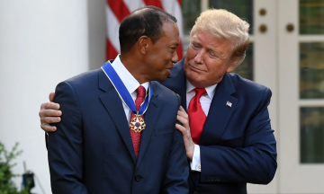Tiger Woods barred from driving Trump's grandchildren
