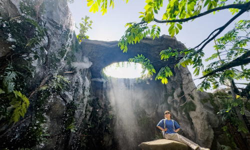 Admire a 6,5 m High Waterfall at a Cafe in Ho Chi Minh City
