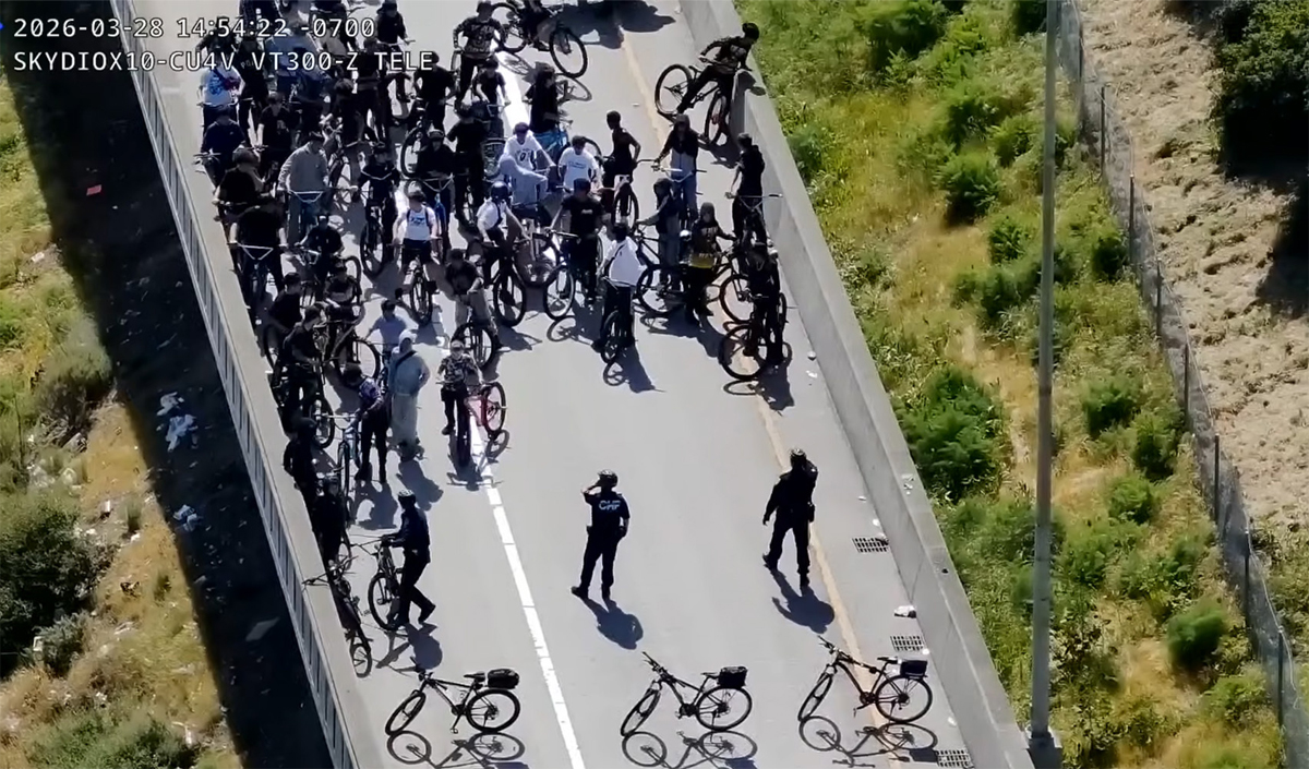85 cyclists ride straight into police trap