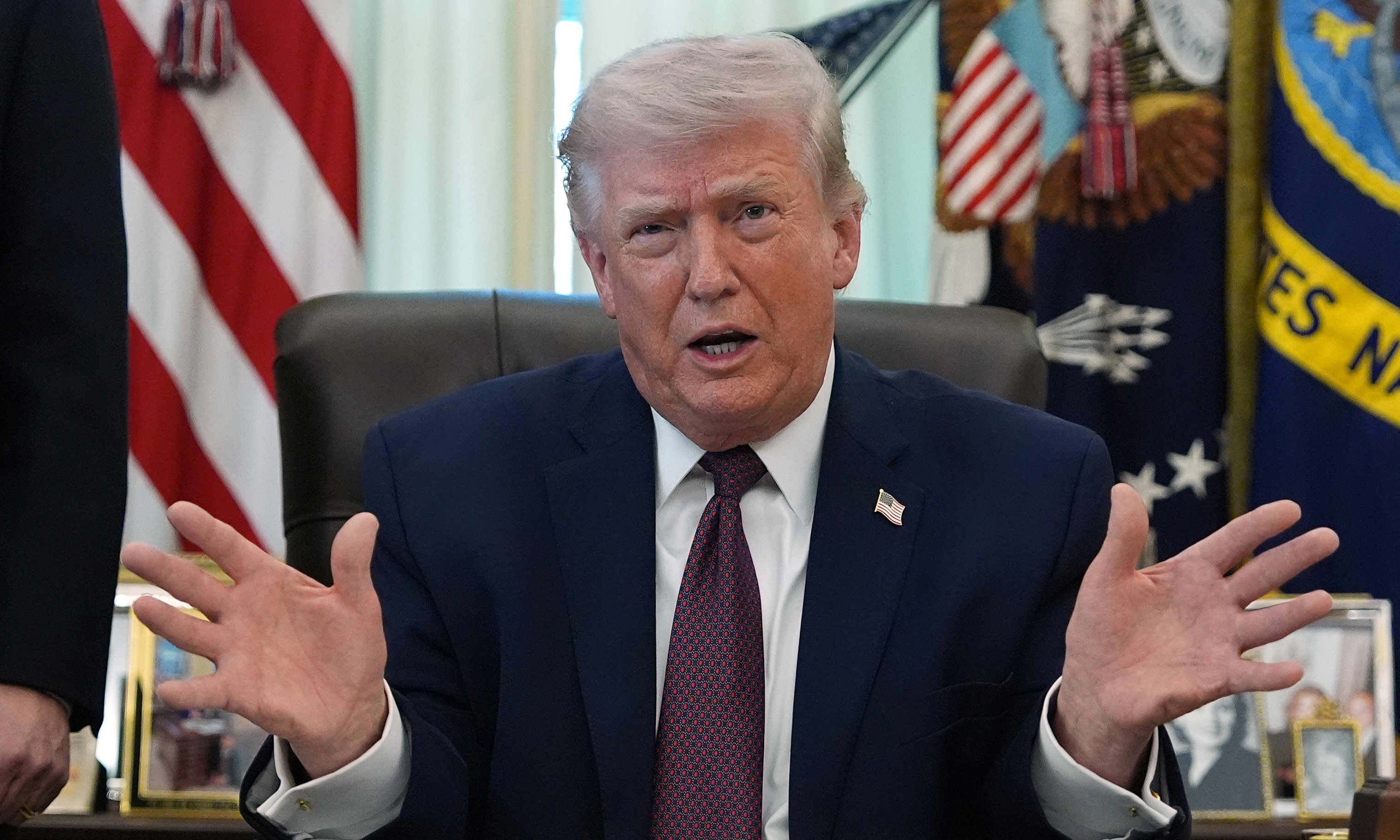 US president says Iran requested ceasefire