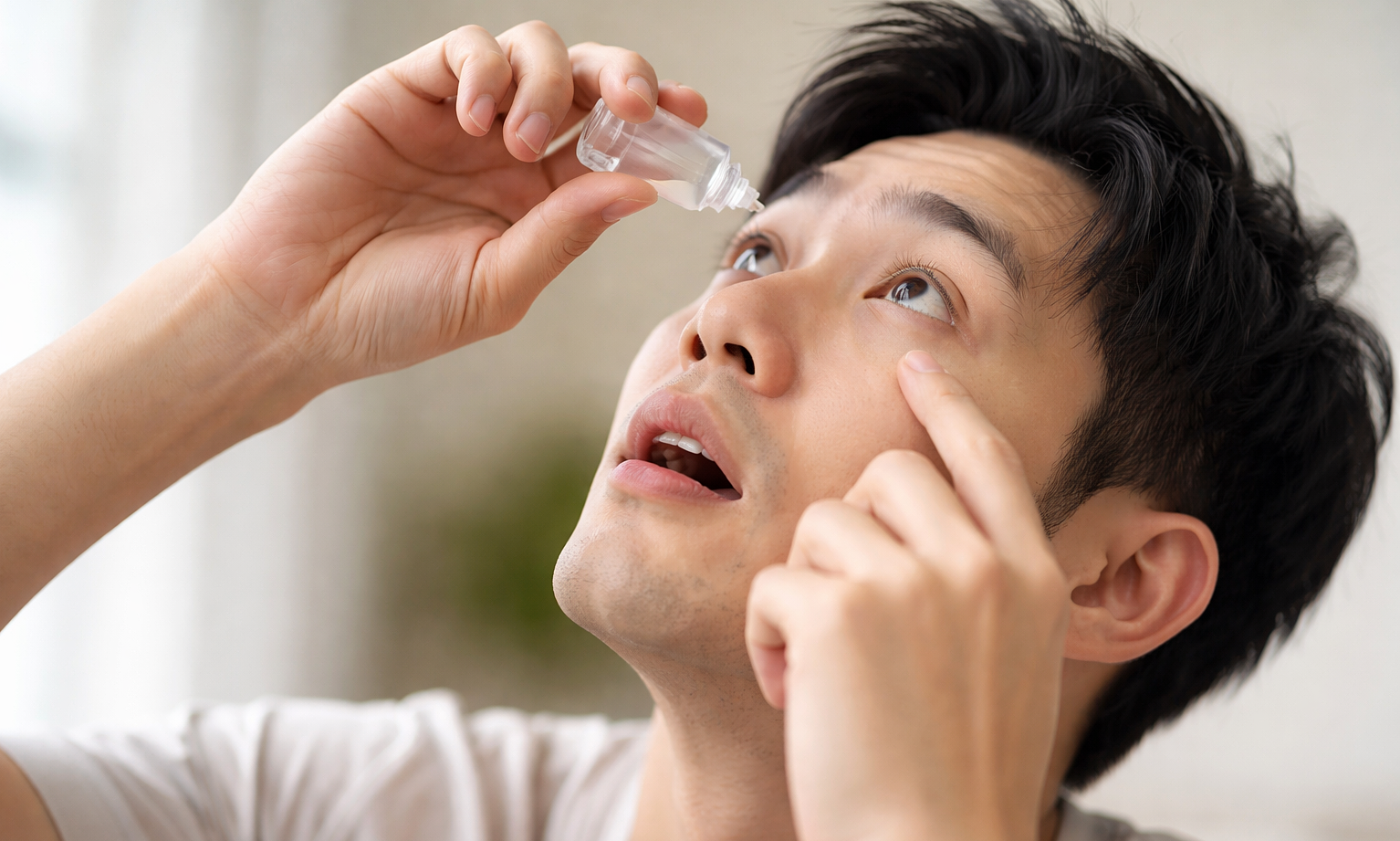 Why do eyes often feel dry?