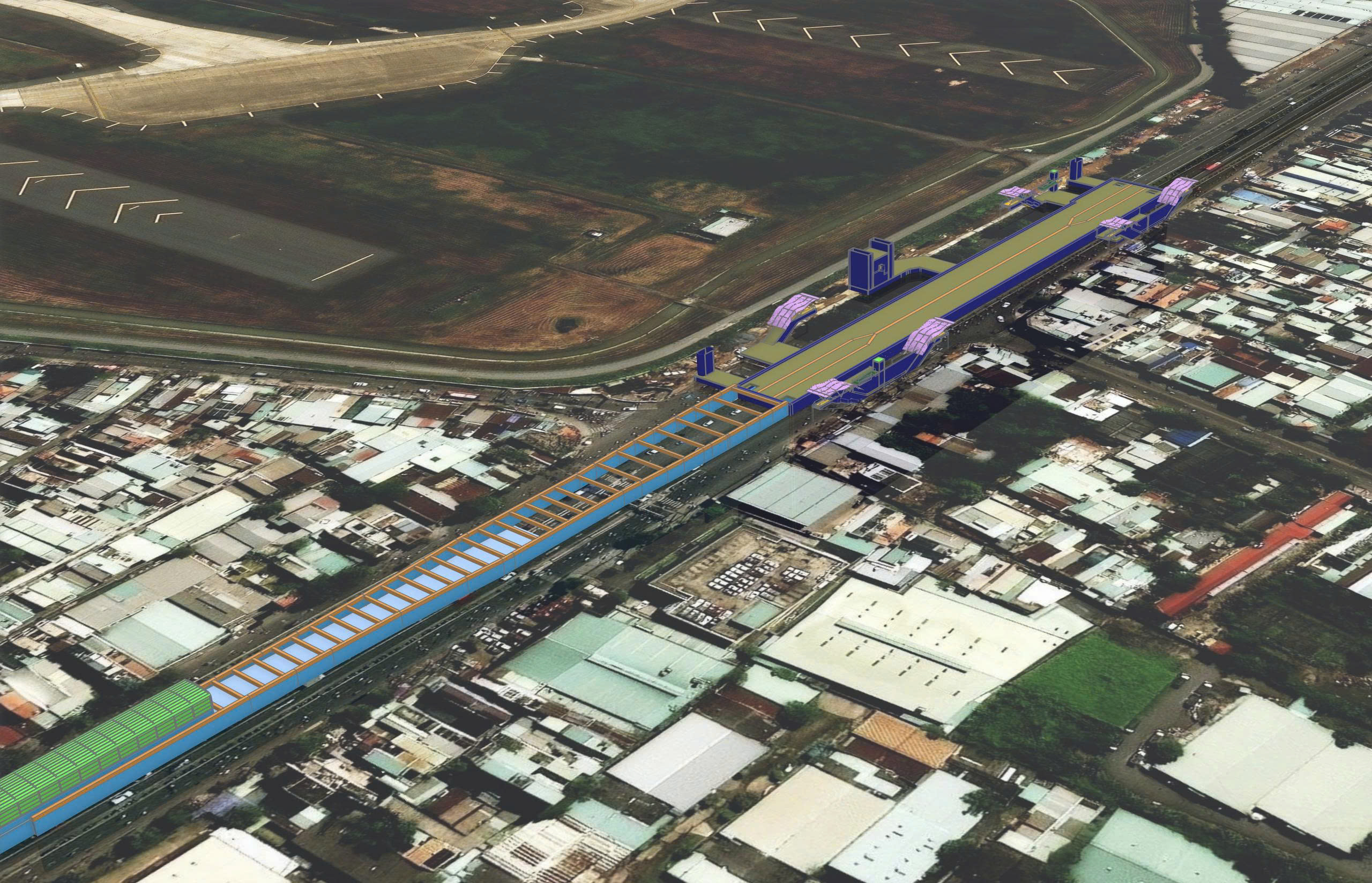 Ho Chi Minh City closes northwest gateway intersection for metro station construction