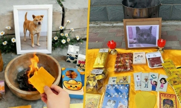 The trend of burning 'hell money' for pets in China