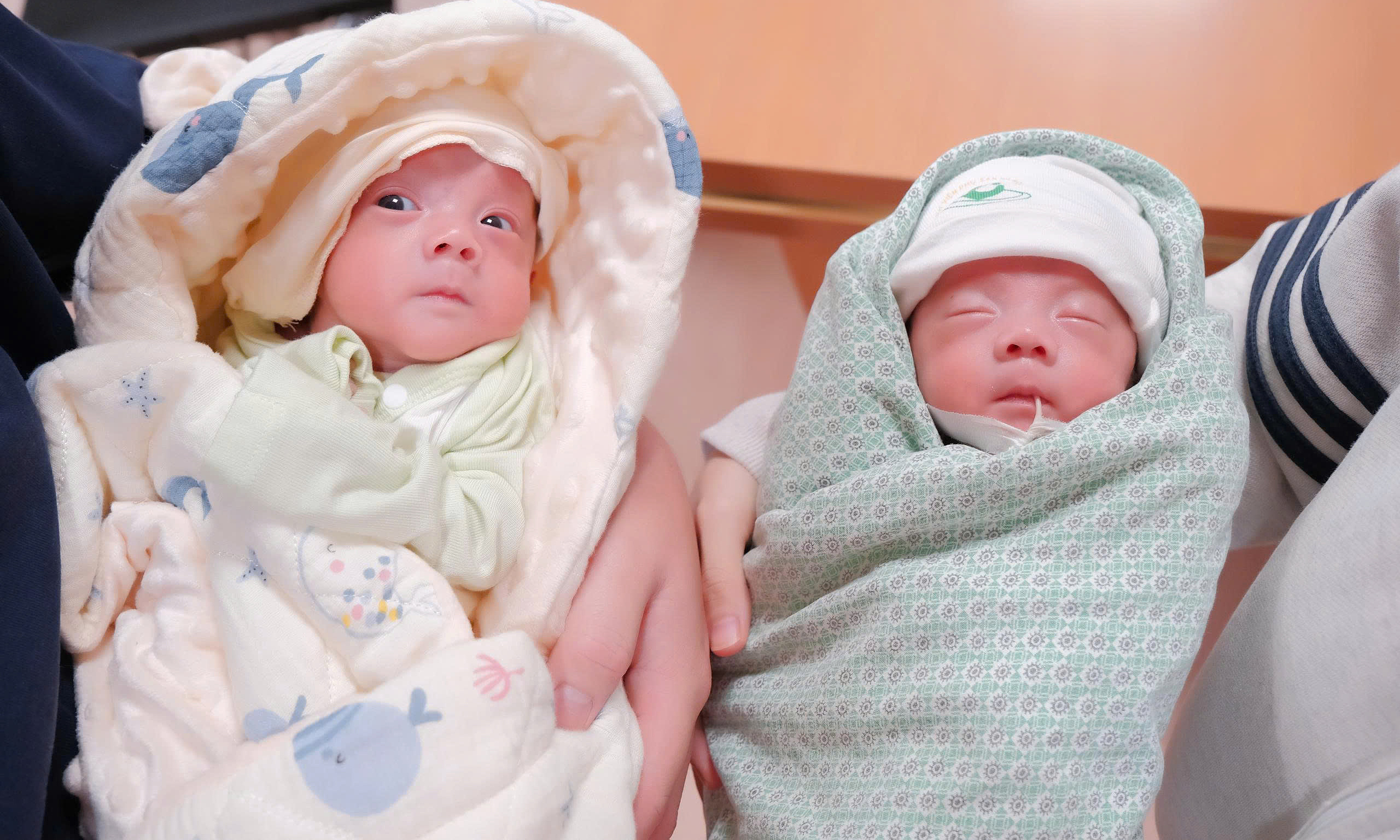Nearly three months saving 27-week premature twins