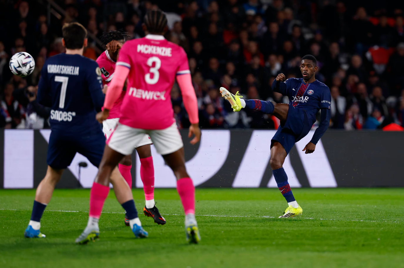 Dembele scores brace, PSG secure big win before Liverpool clash