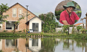 Ta Minh Tam enjoys his garden retreat