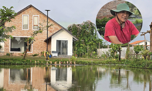 Ta Minh Tam enjoys his garden retreat