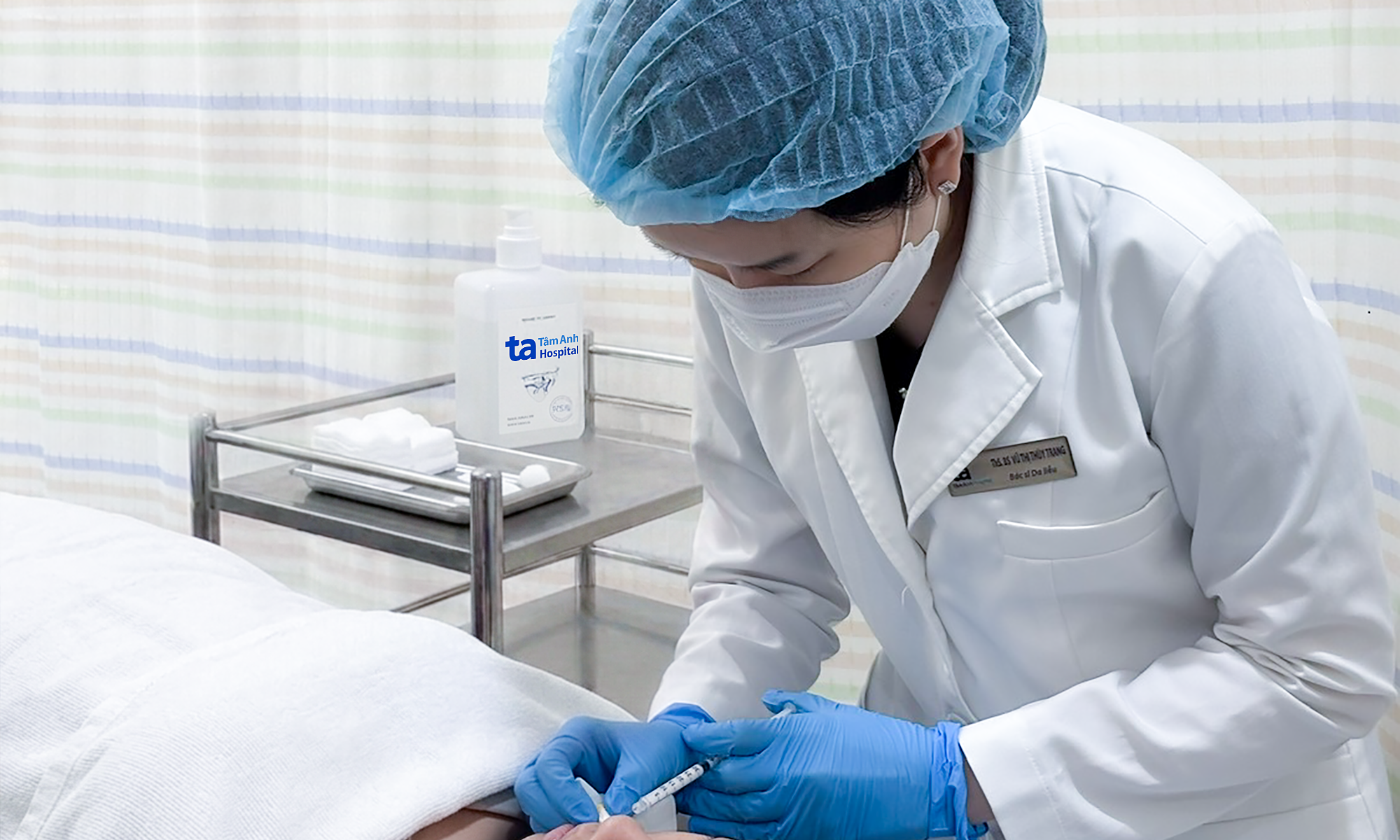 Keloid scar expands on lip