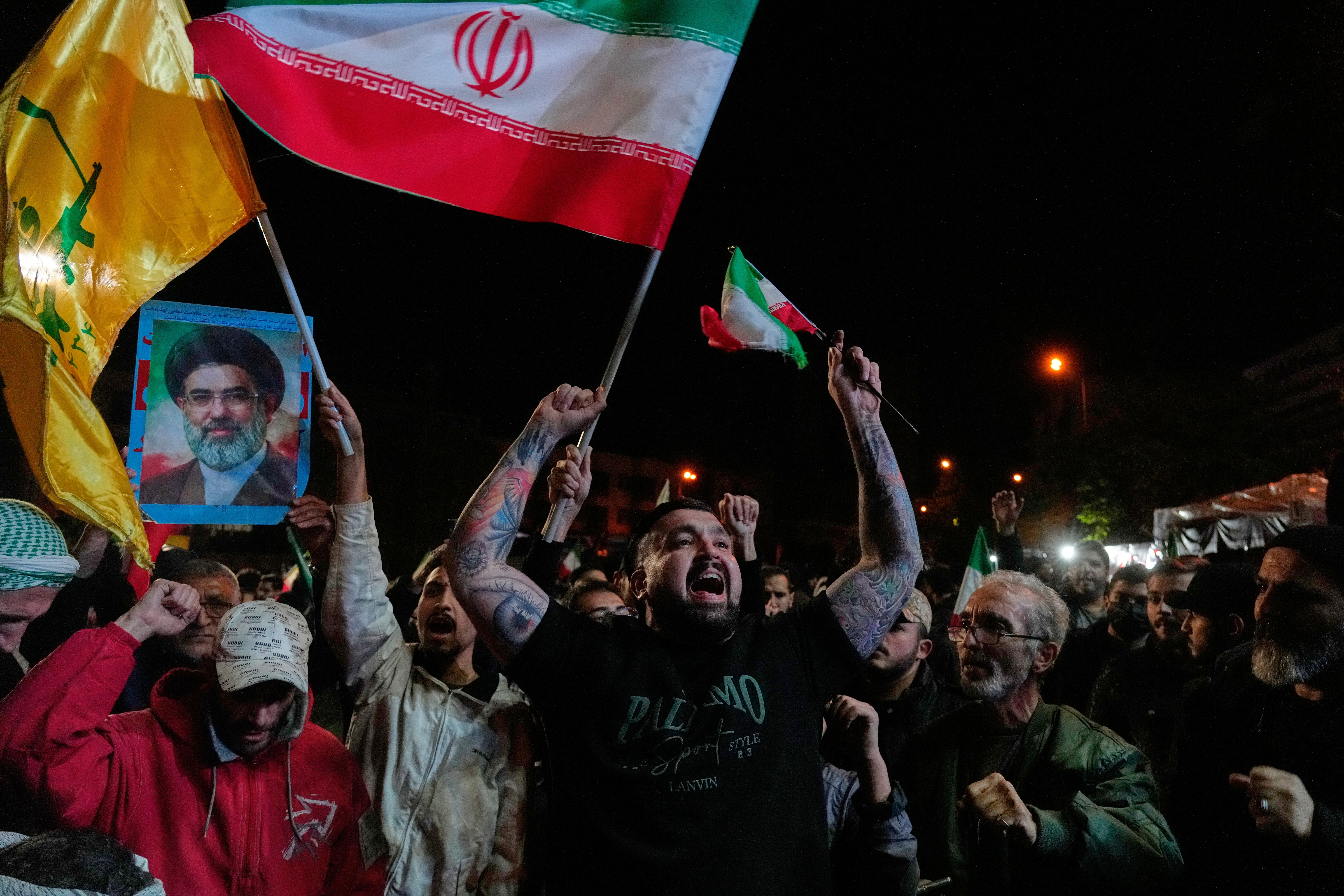Iranians take to the streets after ceasefire announcement