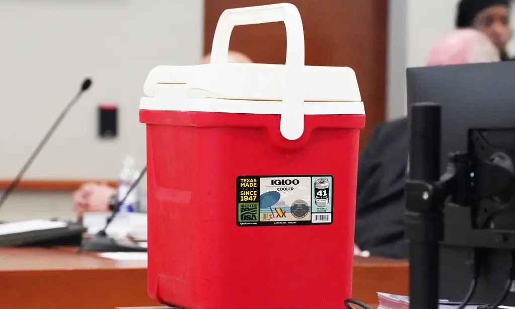 U.S. police officer jailed for throwing cooler at fleeing suspect