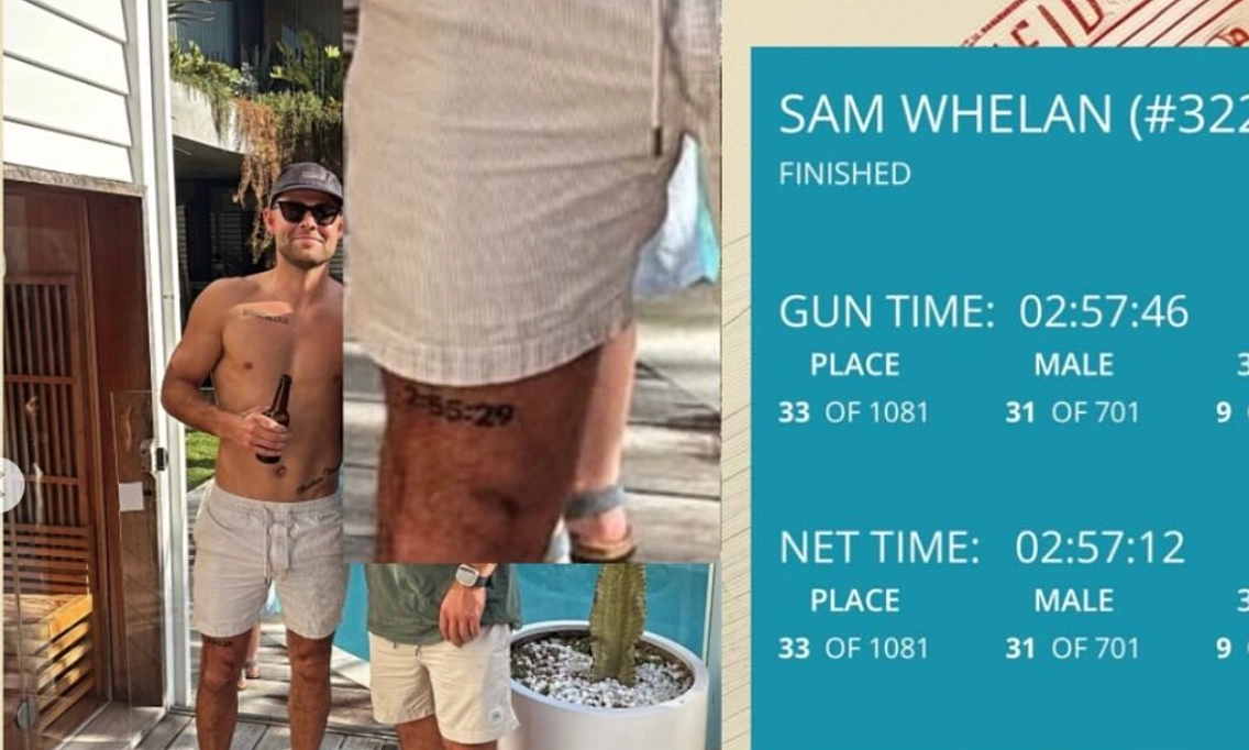 Runners exposed for tattooing faster marathon times than actual results