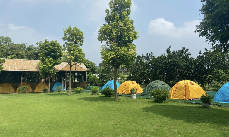 Coastal camping - a unique experience for runners in Can Gio