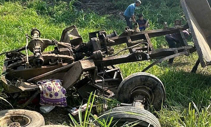 Farm vehicle-train collision leaves one dead, two injured