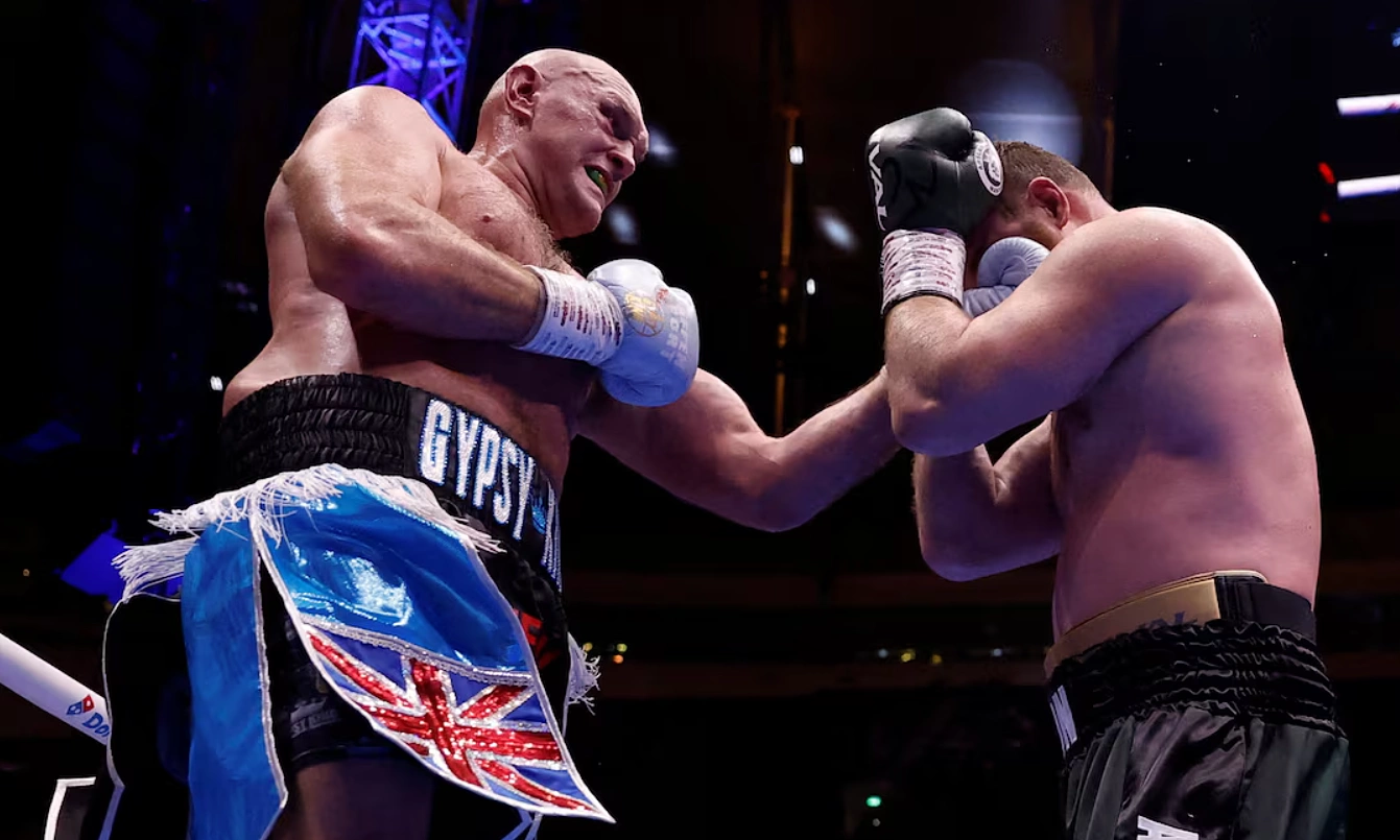 Fury dominates in comeback, challenges Joshua