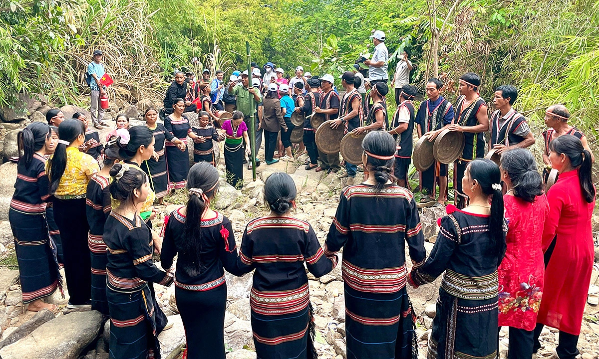 Jarai people's ritual of gratitude to the 'forest god'