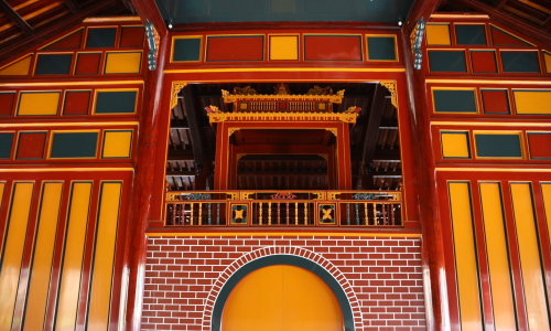 Controversy over restoration items at the theater in Emperor Tu Duc's tomb