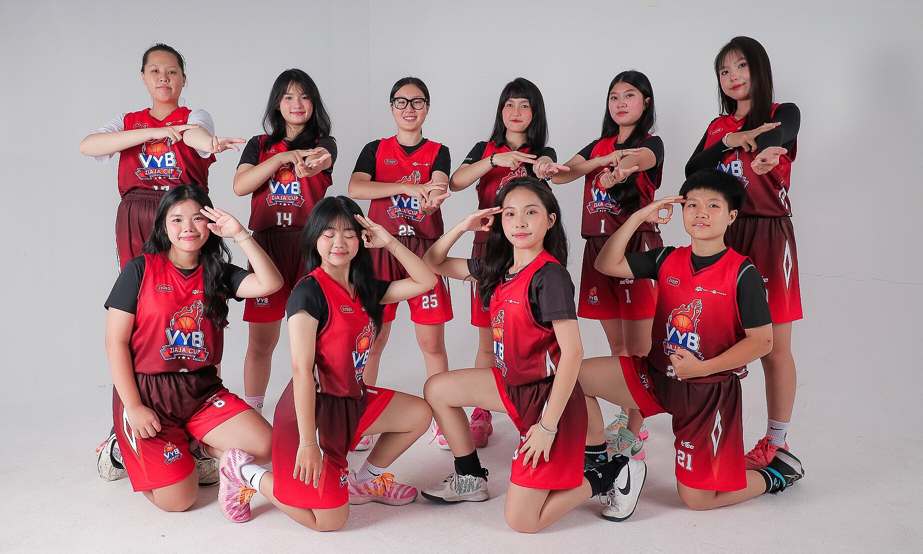 Ho Chi Minh City student basketball players photographed ahead of youth tournament