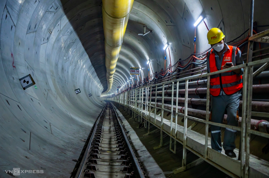 4 km underground section of Nhon - Hanoi station metro completed
