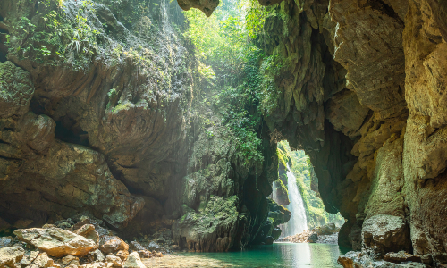Tourists banned from swimming at Nam Lang waterfall