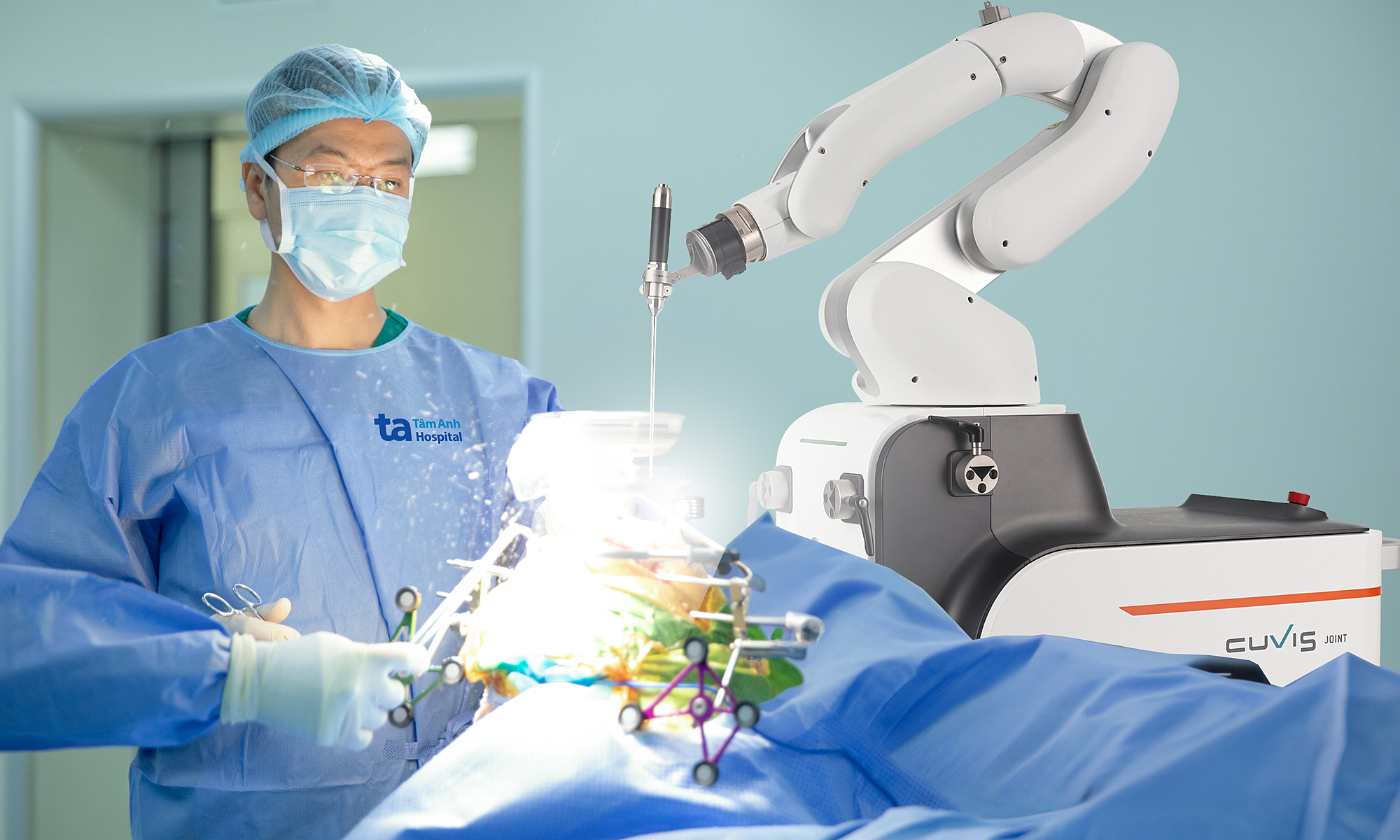 Robot replaces joints for patients with multiple underlying conditions