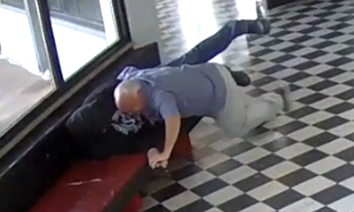 Principal subdues gunman attacking school in the US