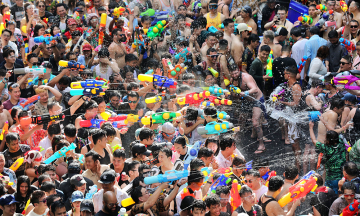 Vietnamese tourist 'drenched' for 6 hours at Thailand's biggest water festival