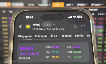 The Gioi Di Dong stock hits ceiling