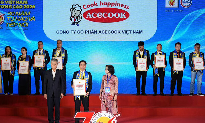 Acecook Vietnam receives "high quality Vietnamese products" award for 28 consecutive years