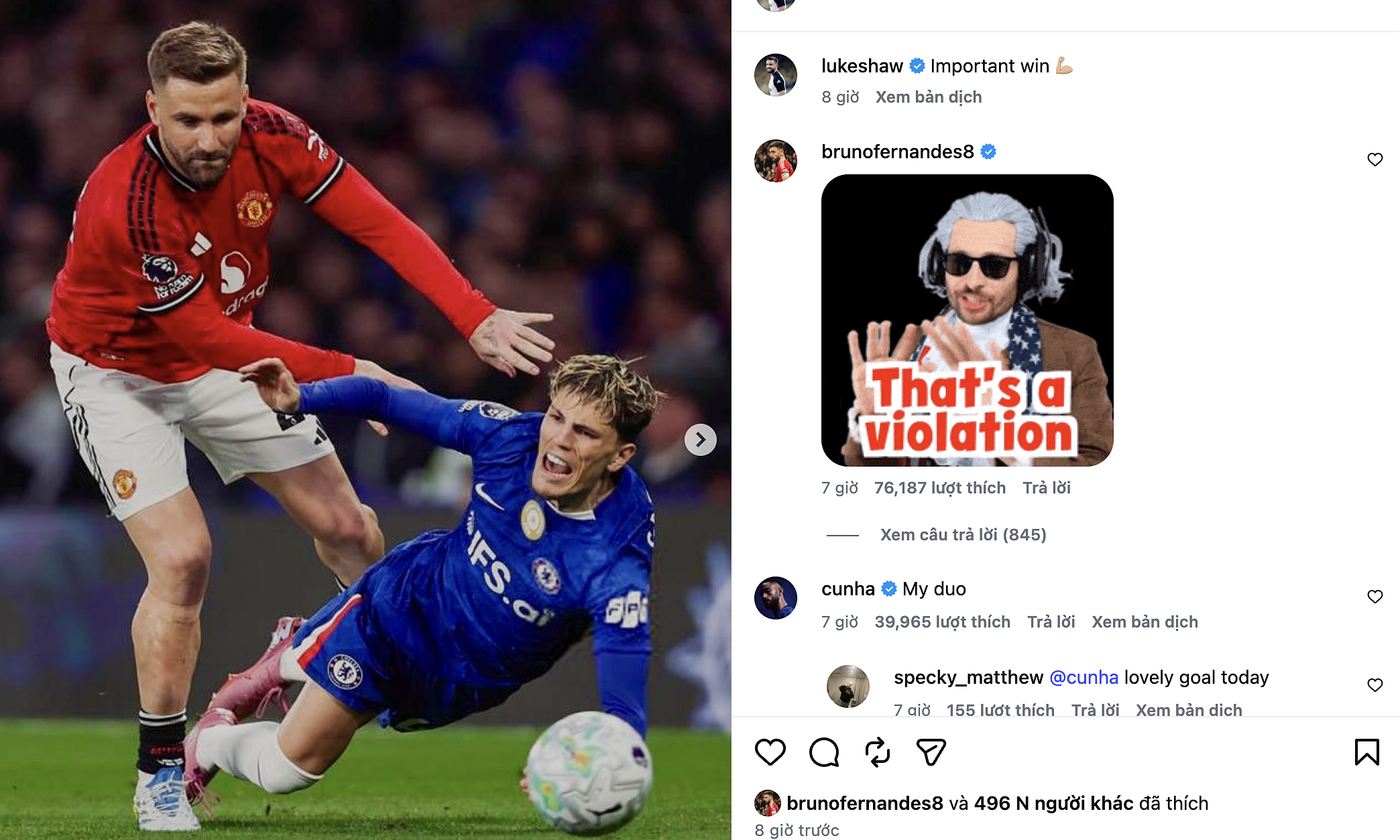 Man Utd players mock Garnacho