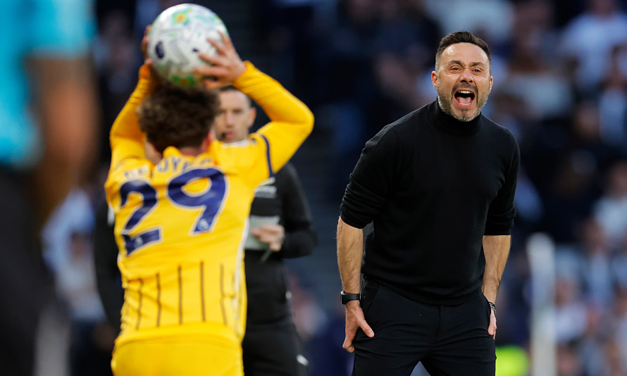 Coach De Zerbi does not believe Tottenham will be relegated