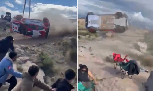 Race car crashes into spectators, causing casualties