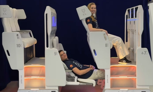 Two-tier airplane seat concept 'creates a storm'