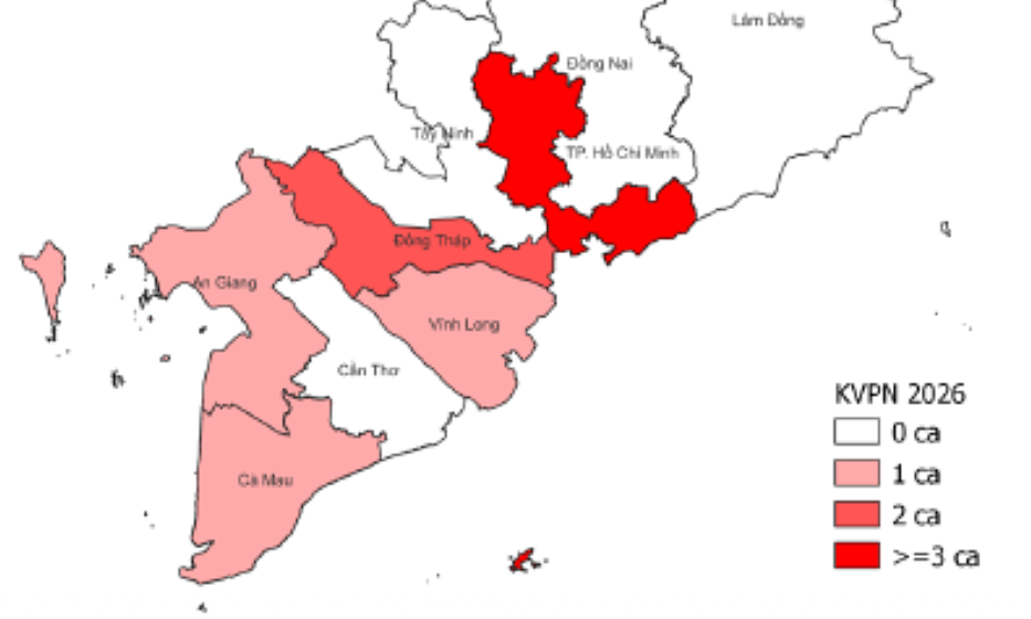 Meningococcal cases sharply increase in Southern Vietnam