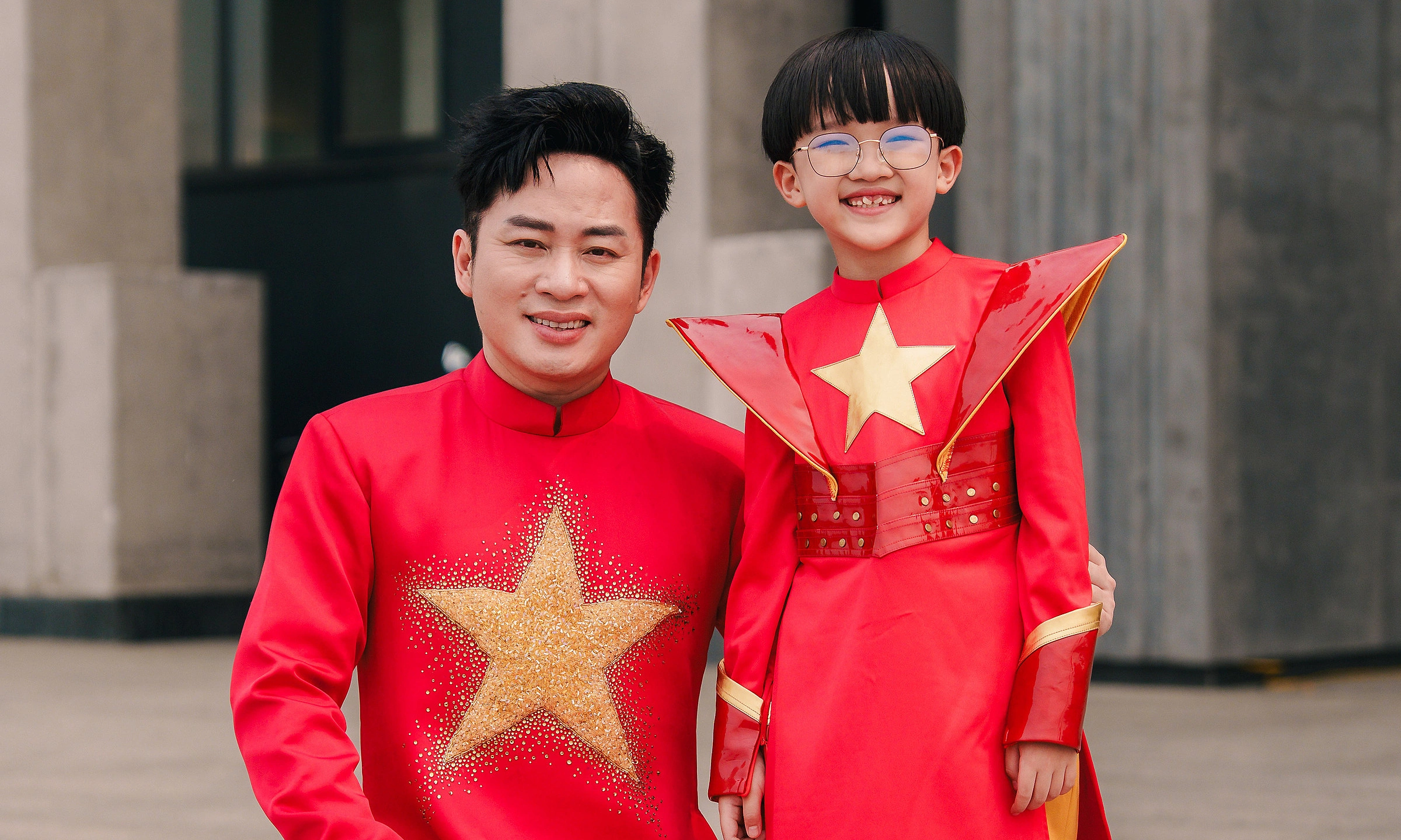 Tung Duong, child rapper Xe Xe reimagine 'nhu co bac trong ngay dai thang'