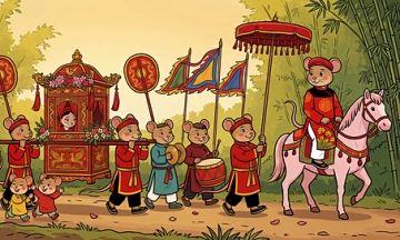 AI creates music video inspired by "The Mouse Wedding" painting