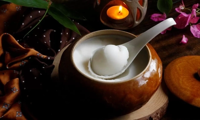 Eating fat mixed with rice to gain weight?