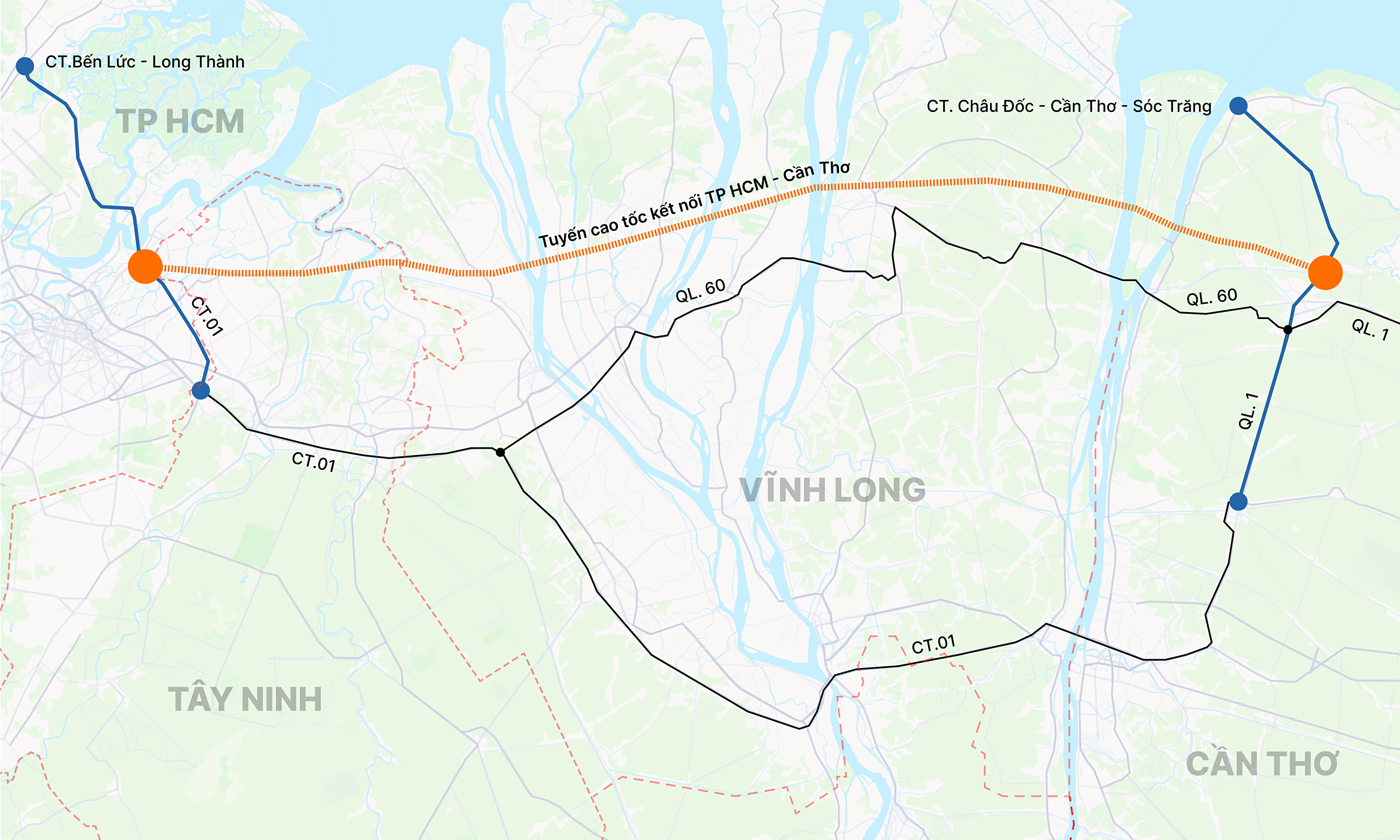 Proposal for a coastal expressway connecting Ho Chi Minh City – Can Tho