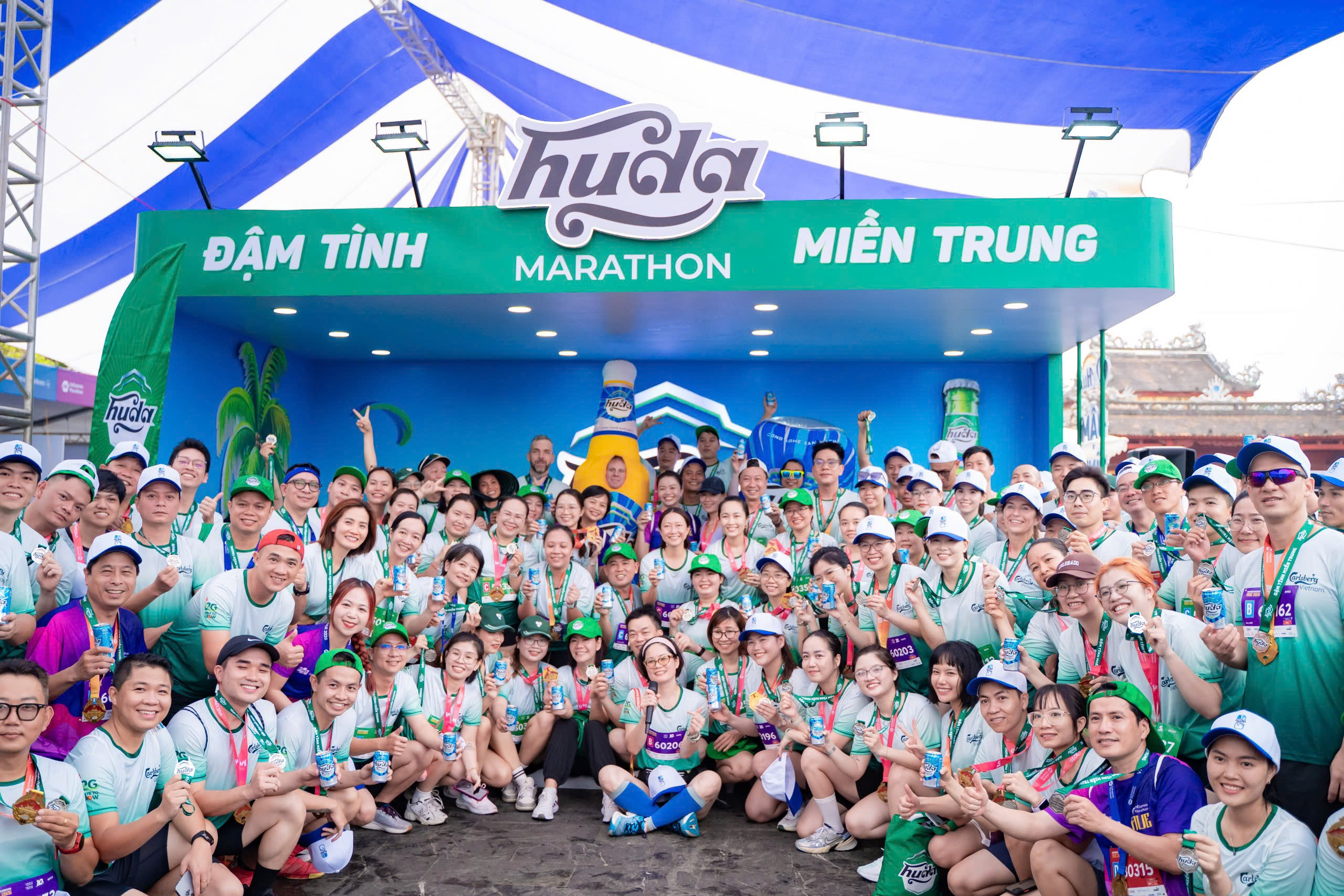 200 Carlsberg Vietnam personnel conquer VnExpress Marathon Hue 2026