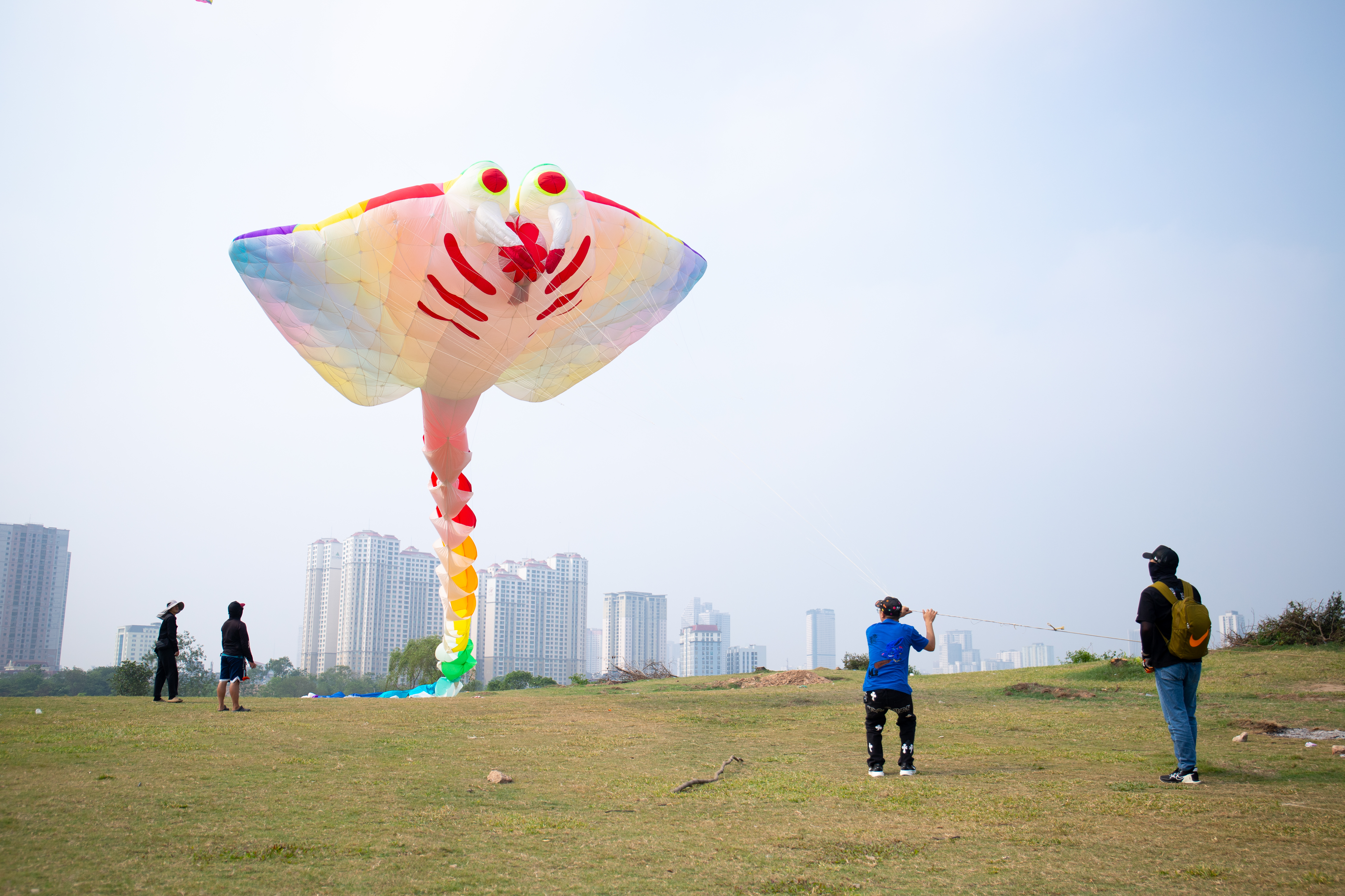 Hanoians flock to fly kites in vacant lot