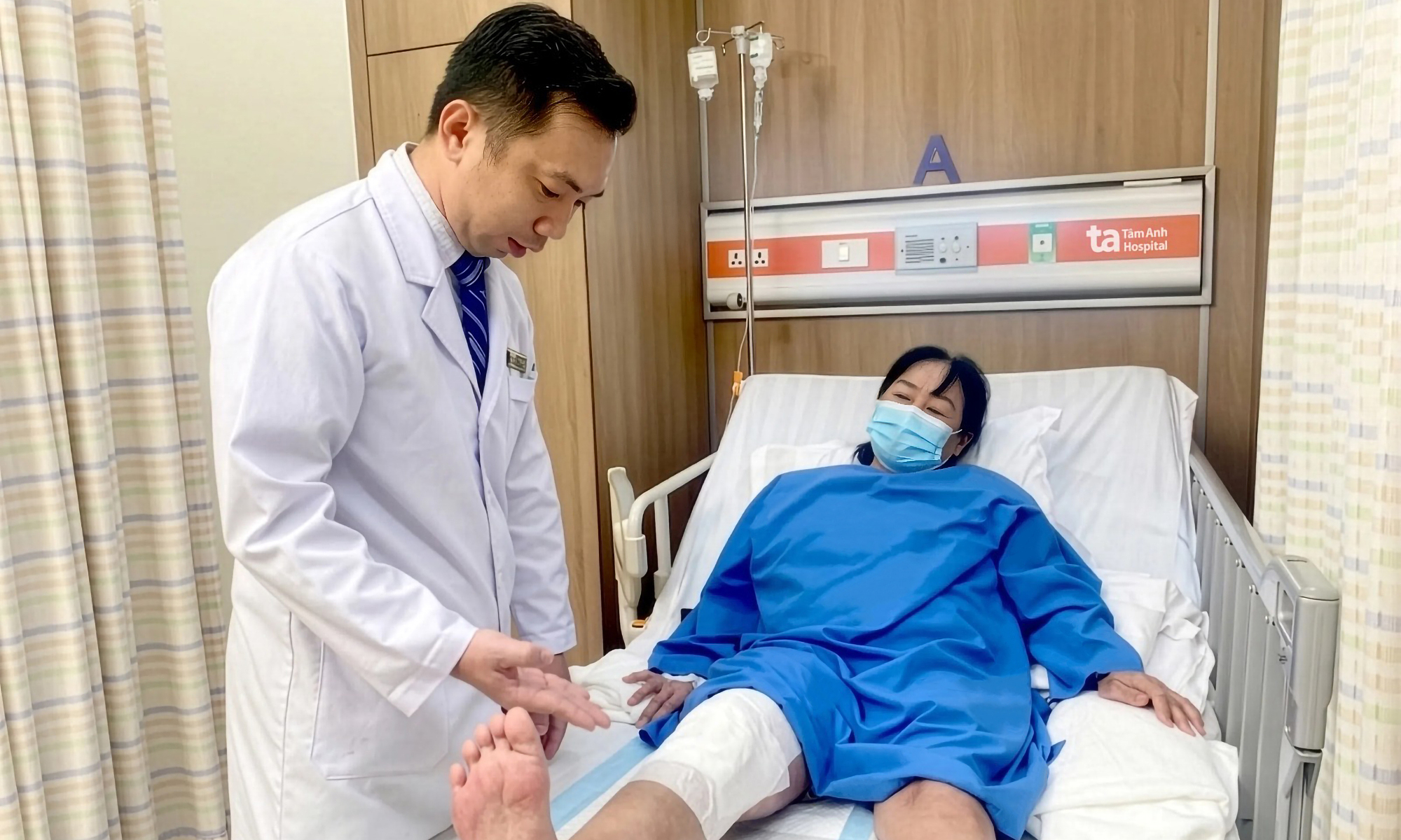 Walking again after knee replacement surgery