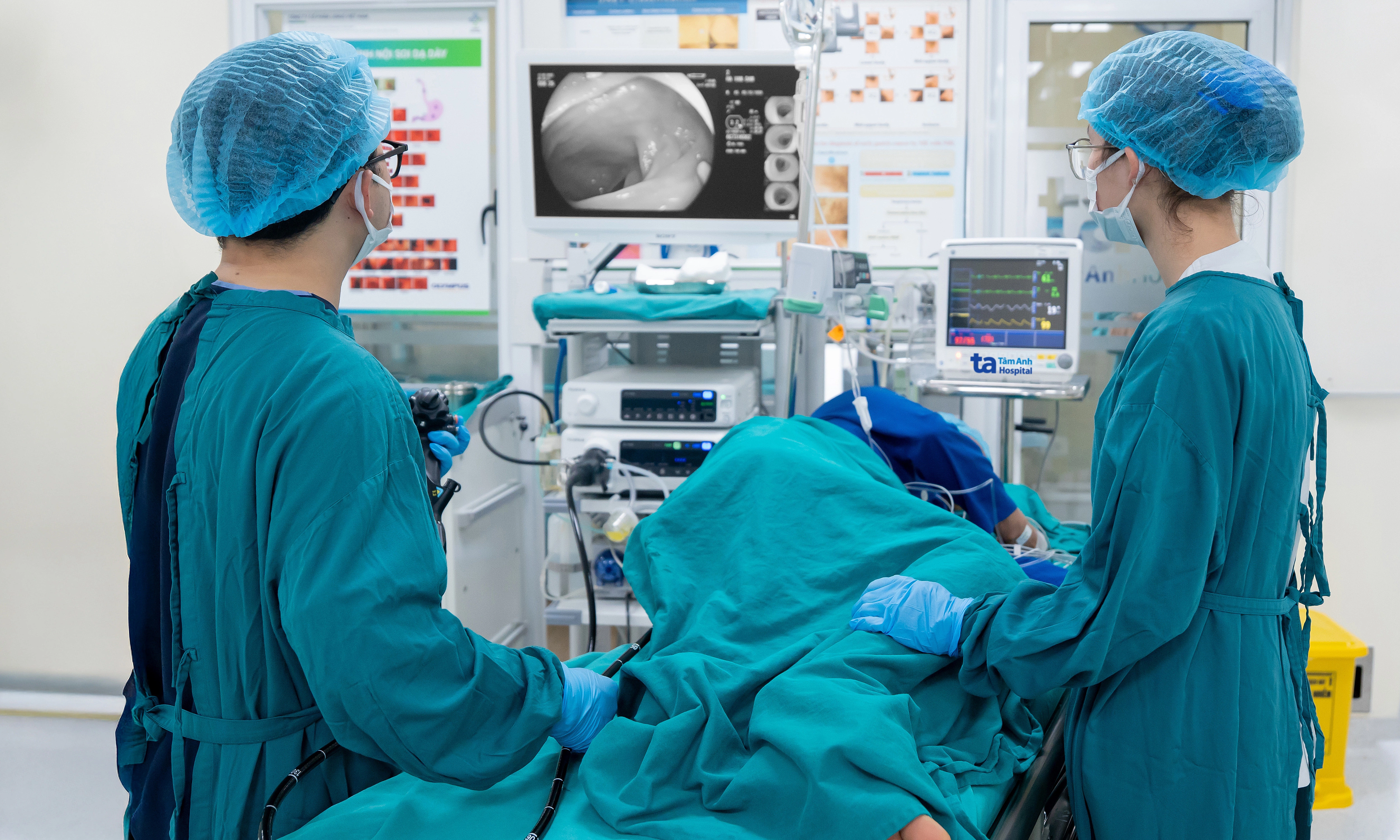 Woman's colon reveals multiple polyps