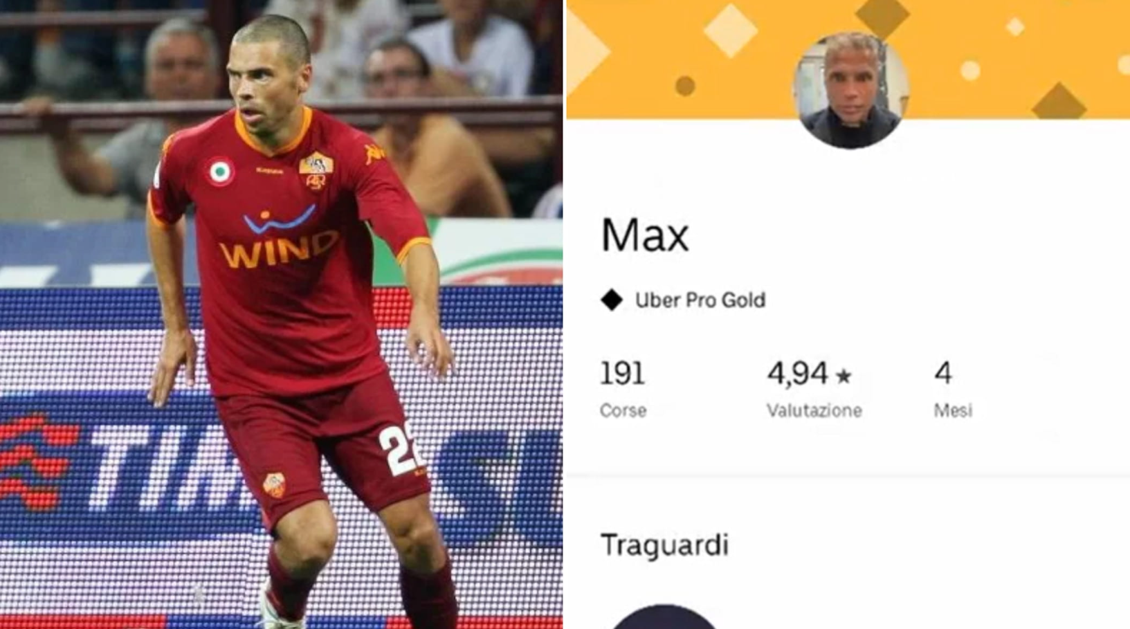 Former Italy international finds new calling as Uber driver