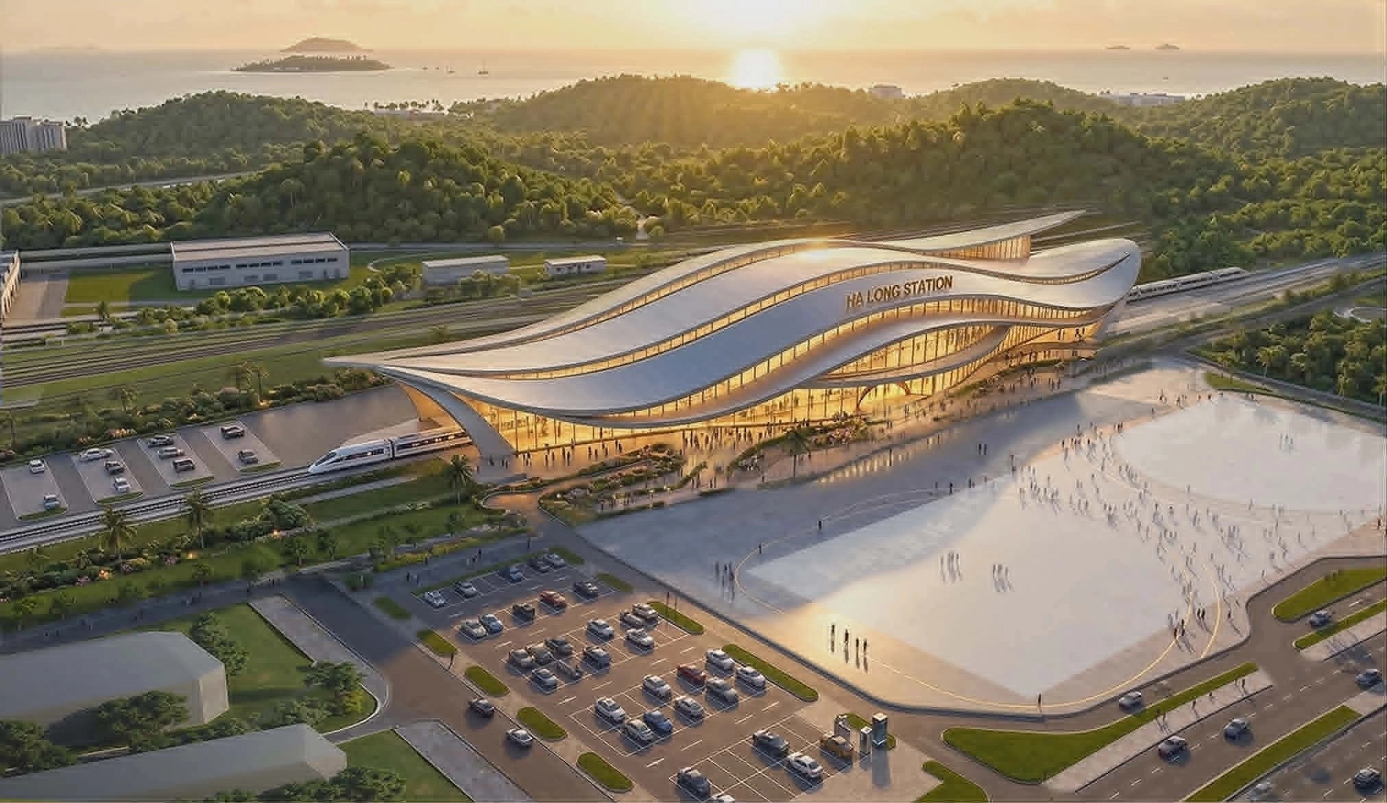A 6,200 ha mega-city next to Vietnam's first high-speed rail station