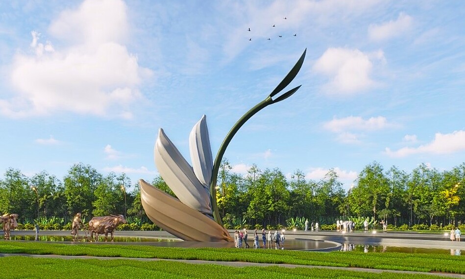 Ca Mau to build museum, erect 24-meter three-rice-grain symbol