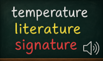 Pronunciation challenge: three English words ending in -ture