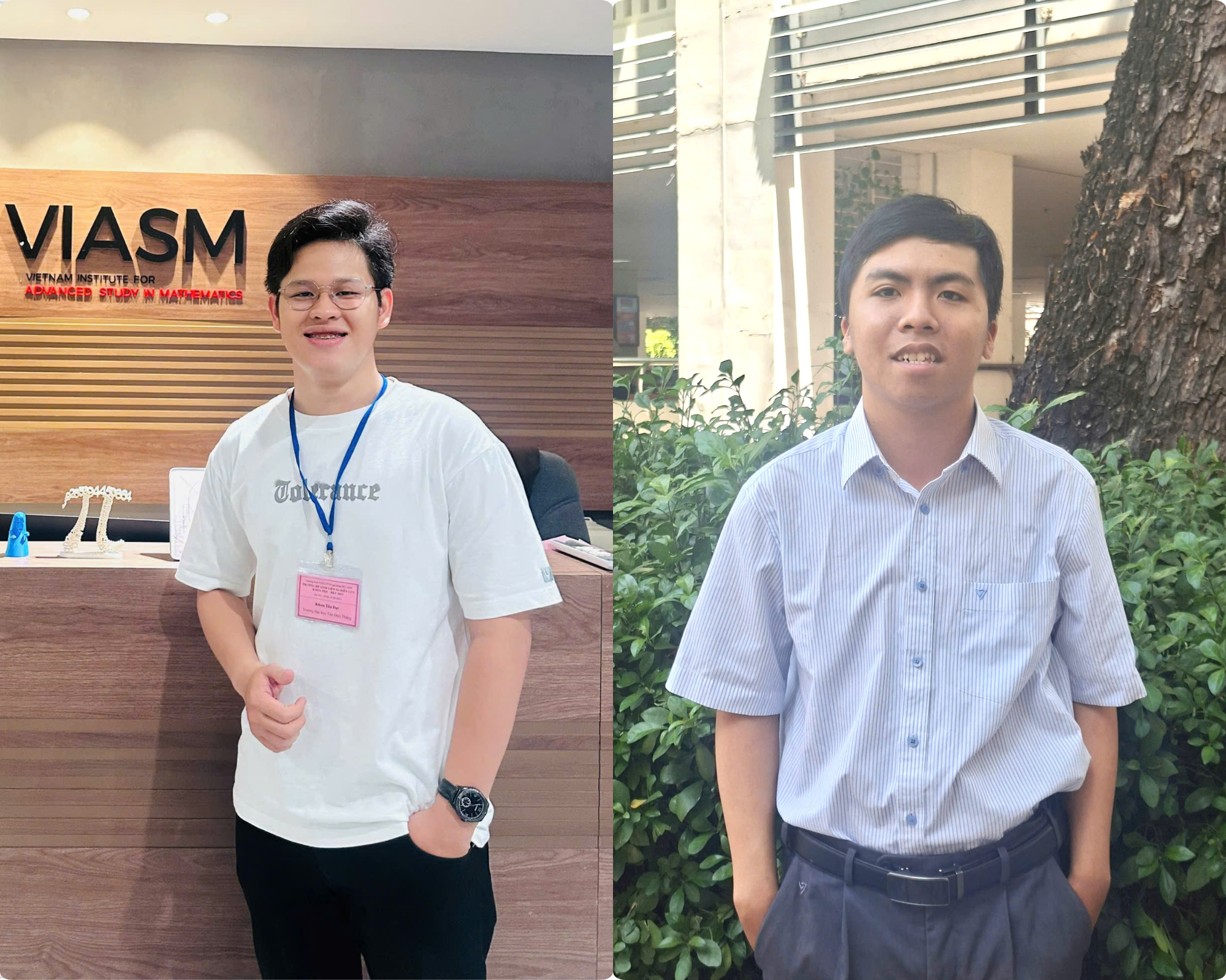 Two Vietnamese male students achieve 'excellent' international mathematics publication