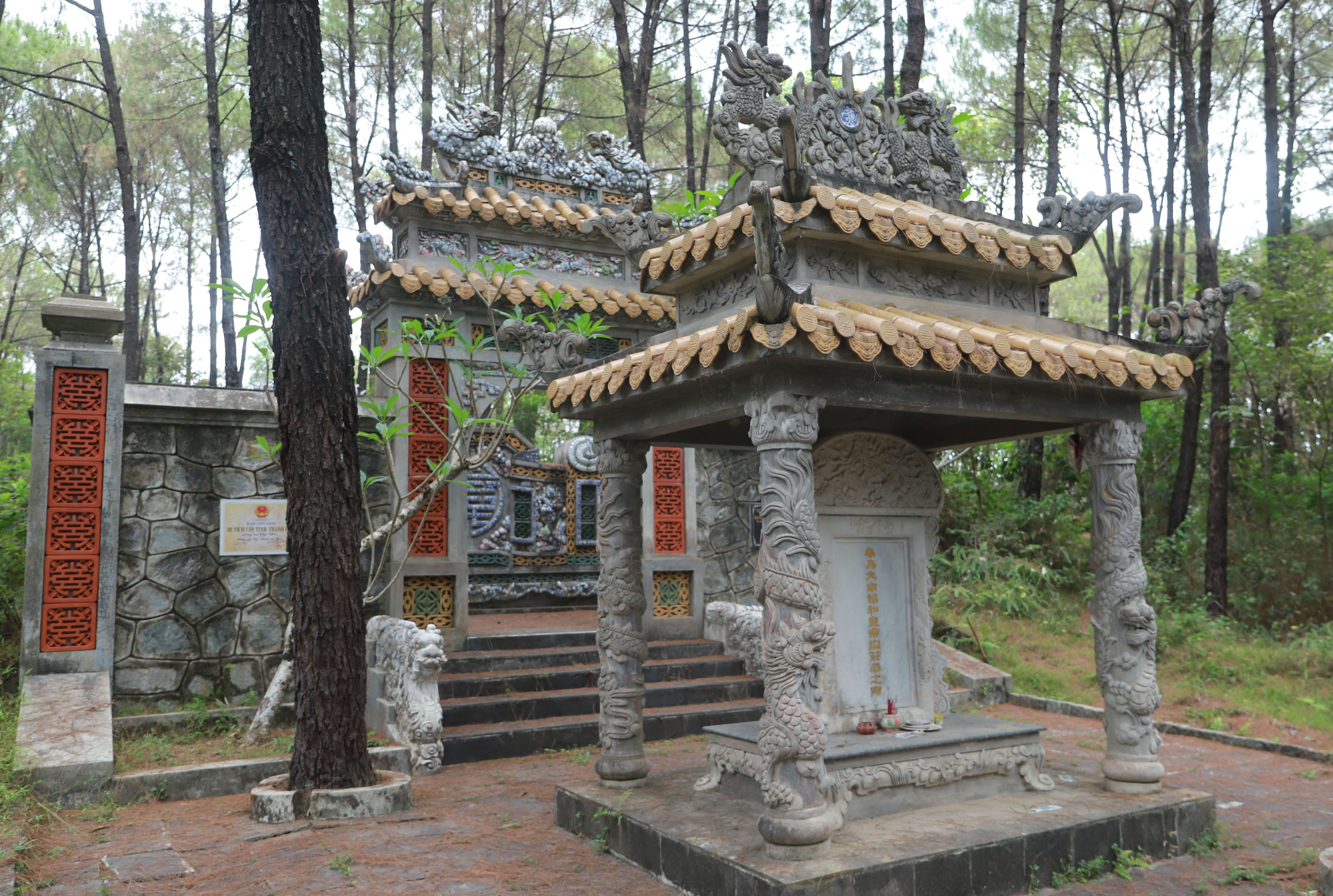 The secluded resting place of the Nguyen Dynasty's sixth king