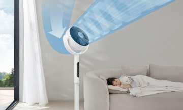 Cooling technology of the Levoit CirculAir 22.9 cm air circulator fan